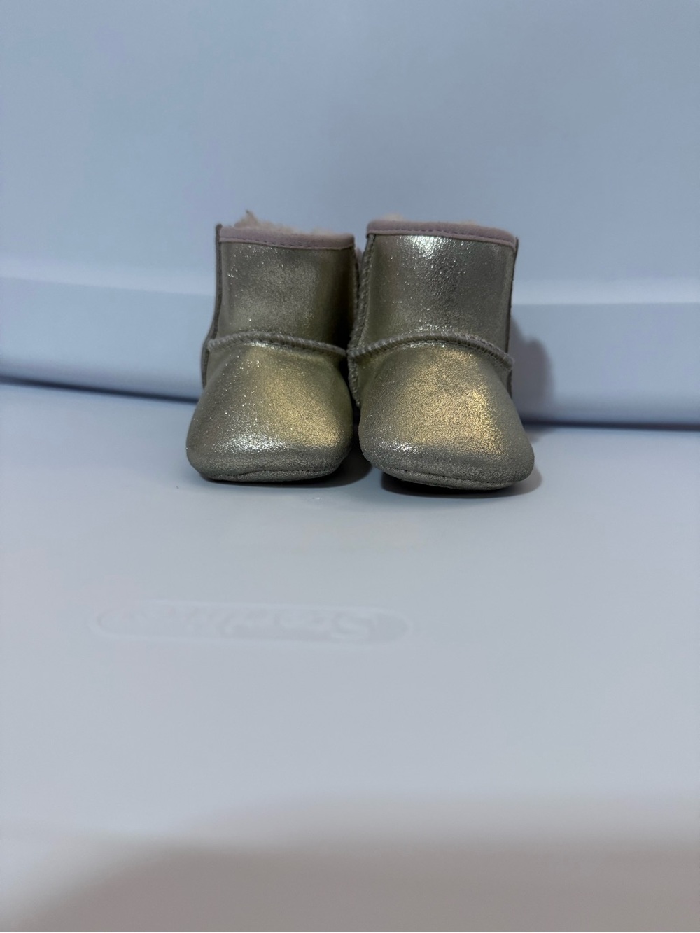 UGG Kids Shimmery Gold Mini Boots